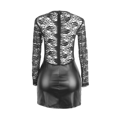 SUBBLIME - 955601 LONG SLEEVE BLACK LACE DRESS L/XL