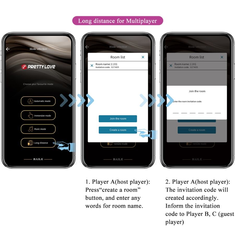 PRETTY LOVE - LEVIATHAN APP-CONTROLLED VIBRATOR PURPLE