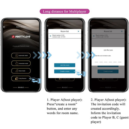 PRETTY LOVE - LEVIATHAN APP-CONTROLLED VIBRATOR PURPLE