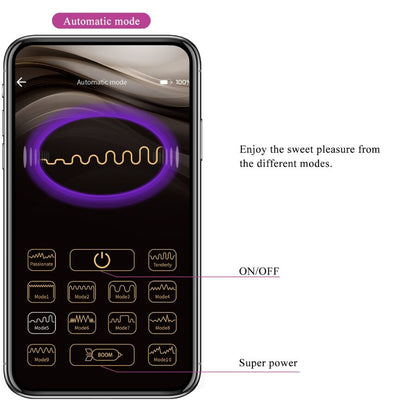 PRETTY LOVE - LEVIATHAN APP-CONTROLLED VIBRATOR PURPLE