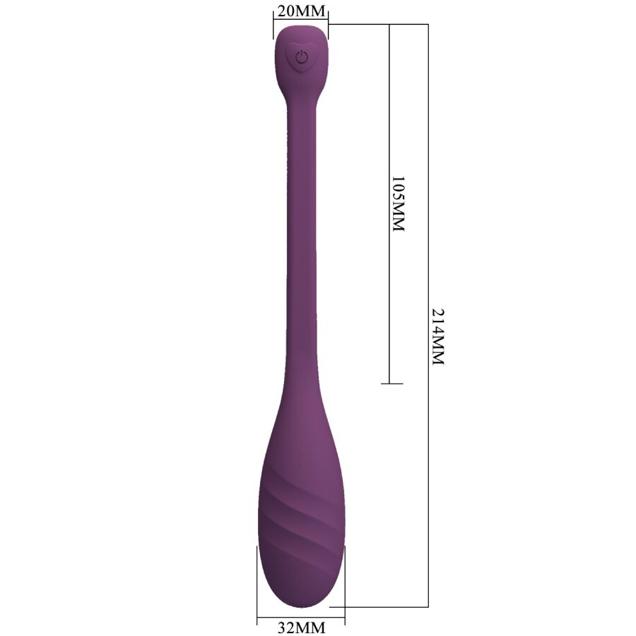 PRETTY LOVE - LEVIATHAN APP-CONTROLLED VIBRATOR PURPLE