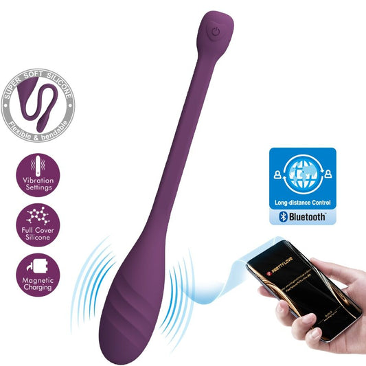 PRETTY LOVE - LEVIATHAN APP-CONTROLLED VIBRATOR PURPLE
