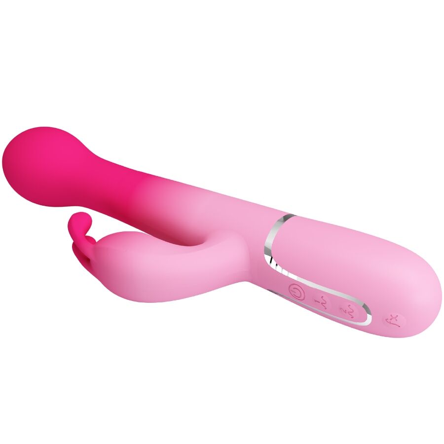 PRETTY LOVE - DEJON RABBIT 3 IN 1 MULTIFUNCTION VIBRATOR PINK