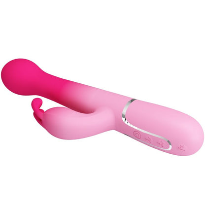 PRETTY LOVE - DEJON RABBIT 3 IN 1 MULTIFUNCTION VIBRATOR PINK