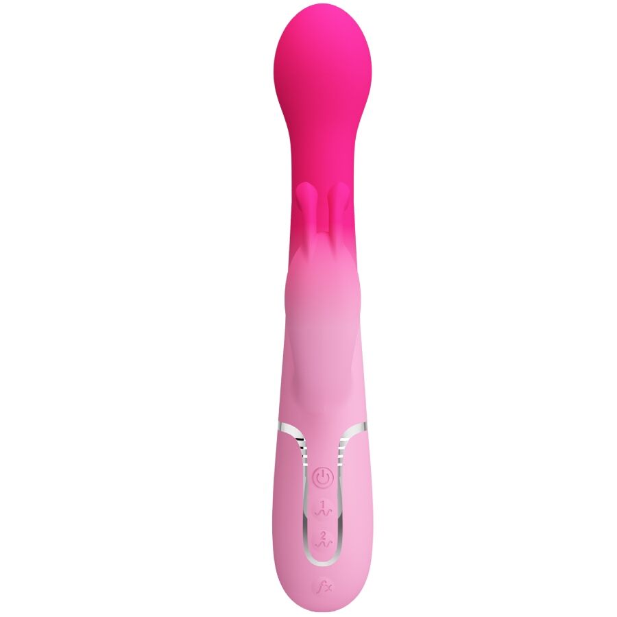 PRETTY LOVE - DEJON RABBIT 3 IN 1 MULTIFUNCTION VIBRATOR PINK