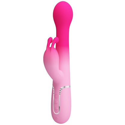 PRETTY LOVE - DEJON RABBIT 3 IN 1 MULTIFUNCTION VIBRATOR PINK