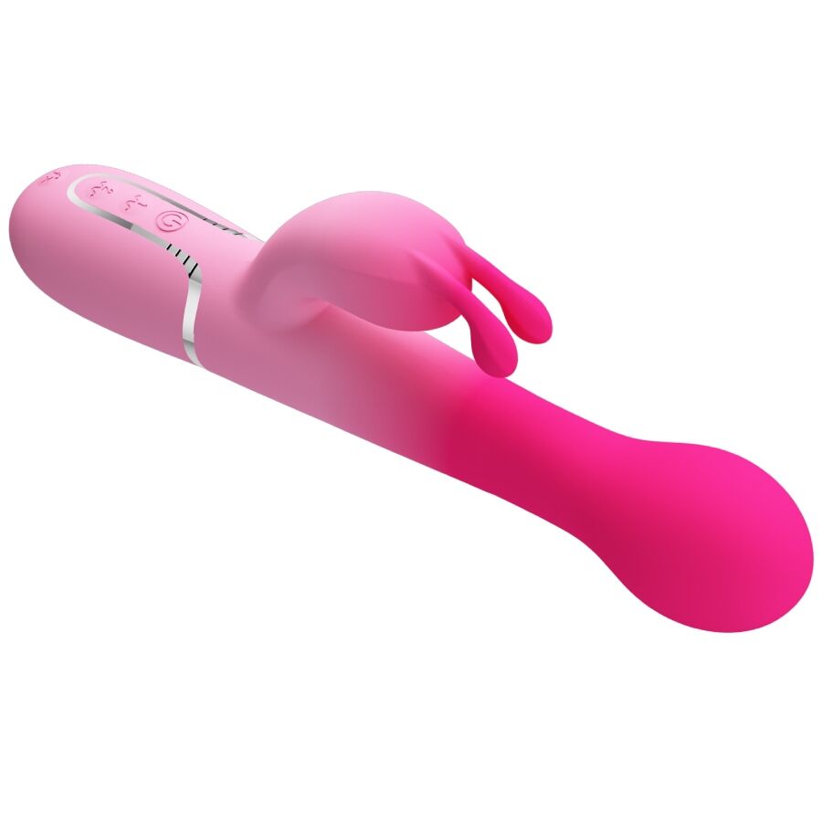 PRETTY LOVE - DEJON RABBIT 3 IN 1 MULTIFUNCTION VIBRATOR PINK