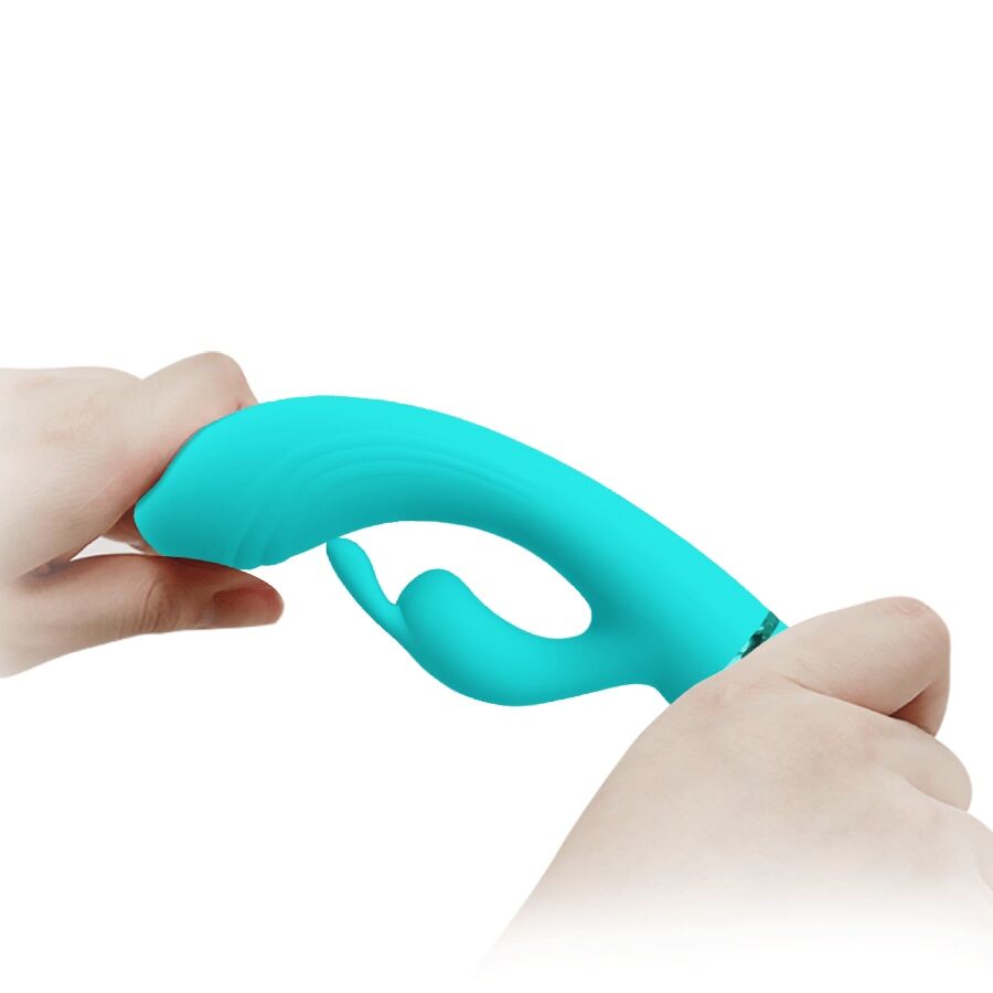 PRETTY LOVE - SCOCCO RABBIT TURQUOISE VIBRATOR