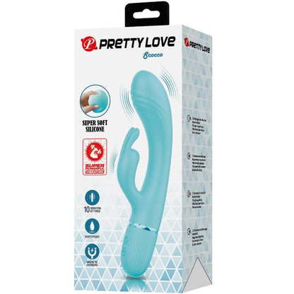 PRETTY LOVE - SCOCCO RABBIT TURQUOISE VIBRATOR