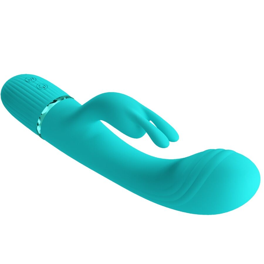 PRETTY LOVE - SCOCCO RABBIT TURQUOISE VIBRATOR