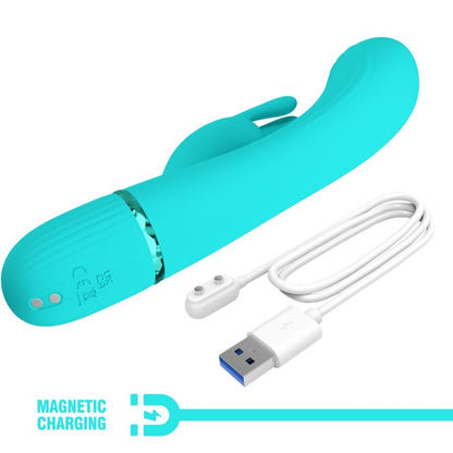 PRETTY LOVE - SCOCCO RABBIT TURQUOISE VIBRATOR