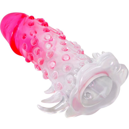 PRETTY LOVE - WILFORD REALISTIC ENLARGEMENT SHEATH WITH EMBOSSED PINK PENIS