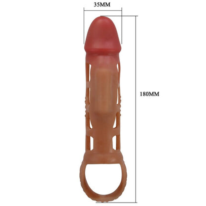 PRETTY LOVE - PRESTON 18CM VIBRATING PENIS SLEEVE