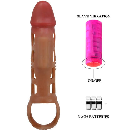 PRETTY LOVE - PRESTON 18CM VIBRATING PENIS SLEEVE