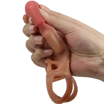 PRETTY LOVE - PRESTON 18CM VIBRATING PENIS SLEEVE