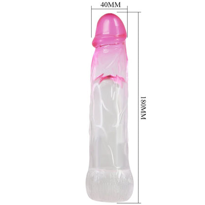 PRETTY LOVE - NERON REALISTIC 6 CM ENLARGEMENT SHEATH FOR PINK PENIS