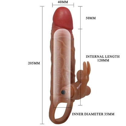 PRETTY LOVE - OSMAR PENIS SLEEVE + VIBRATING CLITORAL STIMULATOR