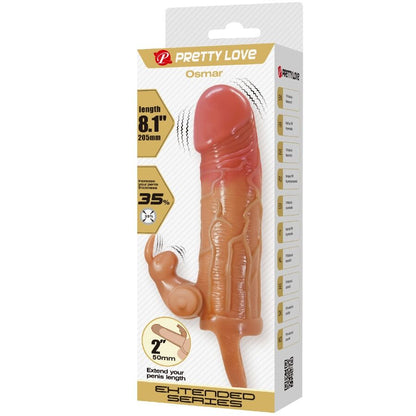 PRETTY LOVE - OSMAR PENIS SLEEVE + VIBRATING CLITORAL STIMULATOR