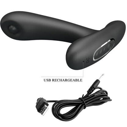 PRETTY LOVE - REMINGTON ANAL AND VAGINAL VIBRATING MASSAGER BLACK