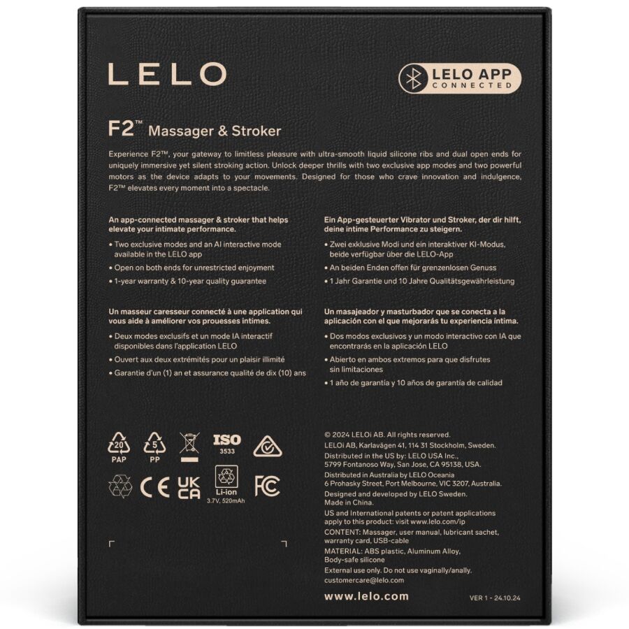 LELO - F2S ™ TEAL MASTURBADOR MASCULINO