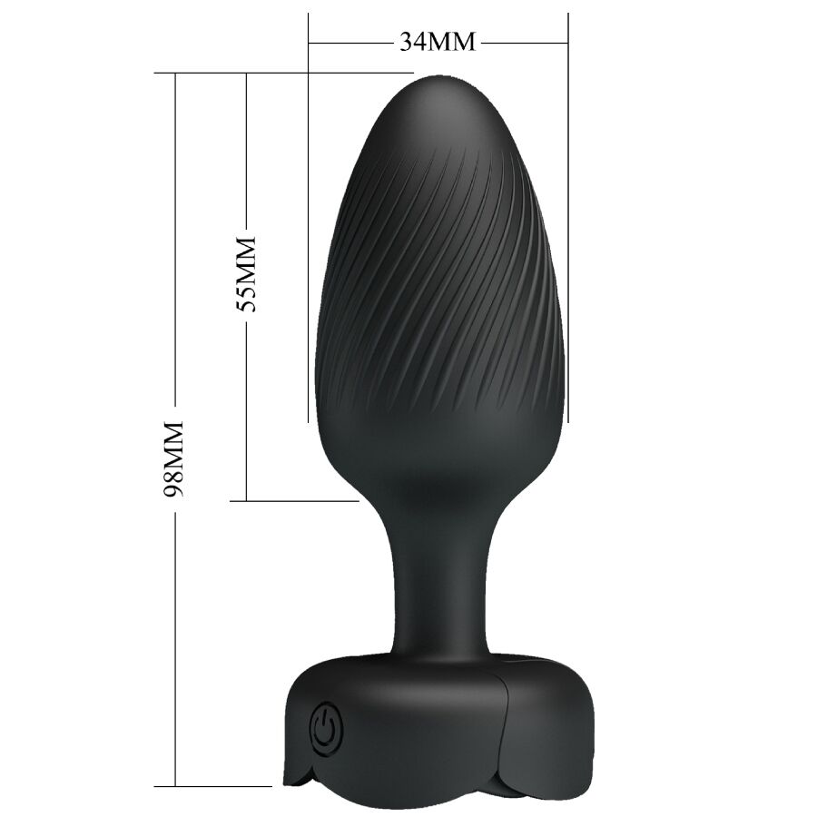 PRETTY LOVE - OSBORN PLUG ANAL CON LUZ LED 9.8 CM