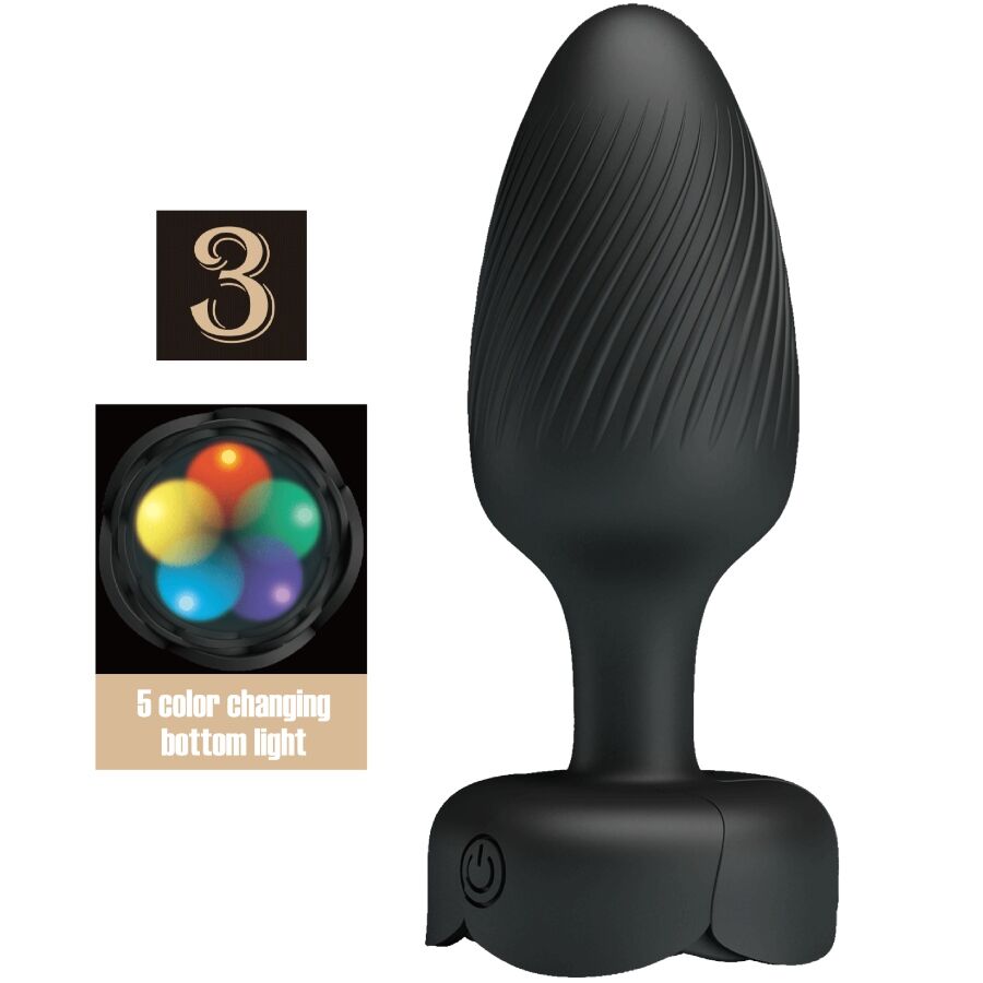 PRETTY LOVE - OSBORN ANAL PLUG WITH LED LIGHT 9.8 CM
