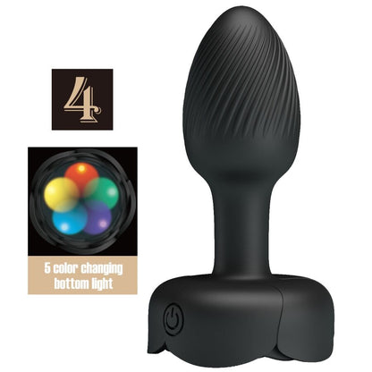 PRETTY LOVE - OLMAN ANAL PLUG WITH LED LIGHT 8.8 CM