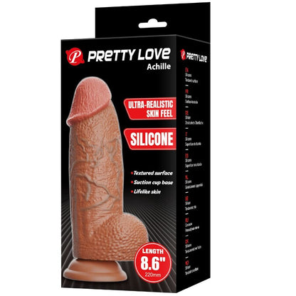 PRETTY LOVE - ACHILLE ULTRA REALISTIC DILDO 22 CM