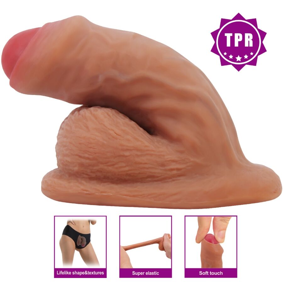 PRETTY LOVE - WARNELL ULTRA REALISTIC AND ELASTIC DILDO 9.5 CM MULATO