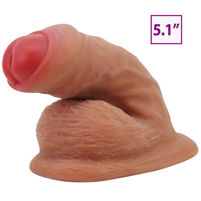 PRETTY LOVE - WARNELL DILDO ULTRA REALÍSTICO Y ELÁSTICO 9.5 CM MULATO
