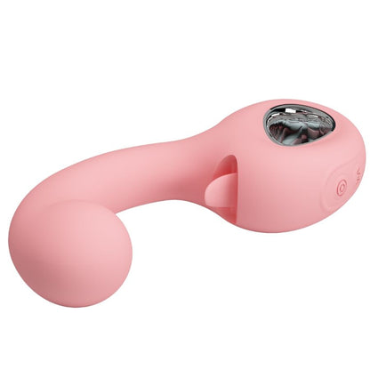 PRETTY LOVE - ERYNNYES G-SPOT VIBRATOR + CLITORAL STIMULATOR 10 VIBRATIONS PINK