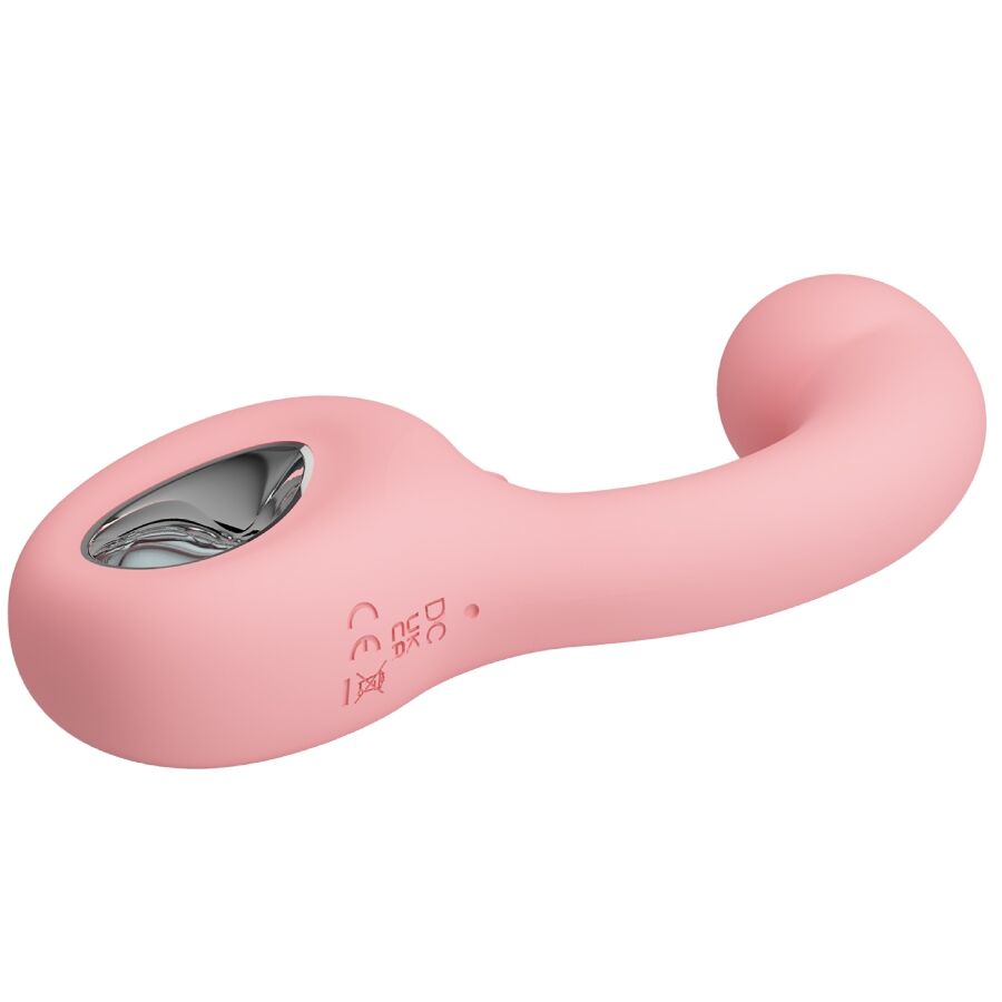 PRETTY LOVE - ERYNNYES G-SPOT VIBRATOR + CLITORAL STIMULATOR 10 VIBRATIONS PINK