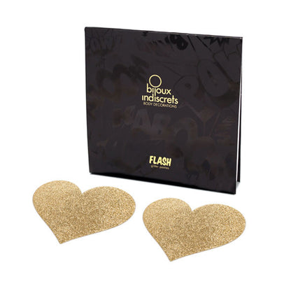BIJOUX INDISCRETS - PEZONERAS FLASH CORAZÃN DORADO