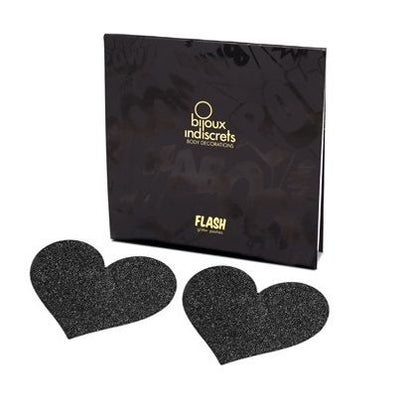BIJOUX INDISCRETS - PEZONERAS FLASH CORAZÃN NEGRO