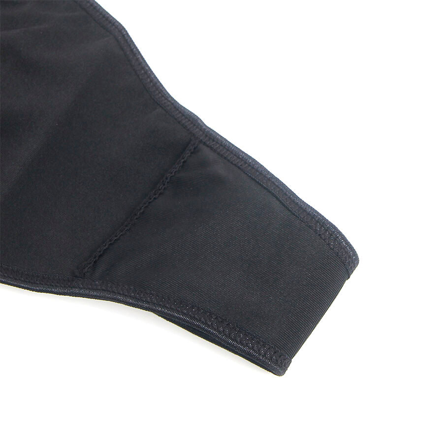 SUBBLIME - 957537 VESTIDO DE CUERO CON ENCAJE FLORAL NEGRO L/XL