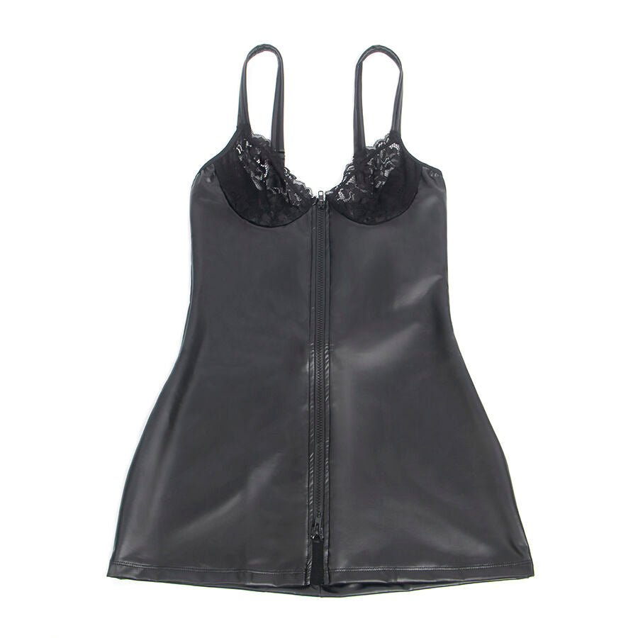 SUBBLIME - 957568 VESTIDO DE CUERO CON CREMALLERA