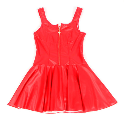 SUBBLIME - 957681 VESTIDO DE CUERO CON CREMALLERA DE CORAZÓN