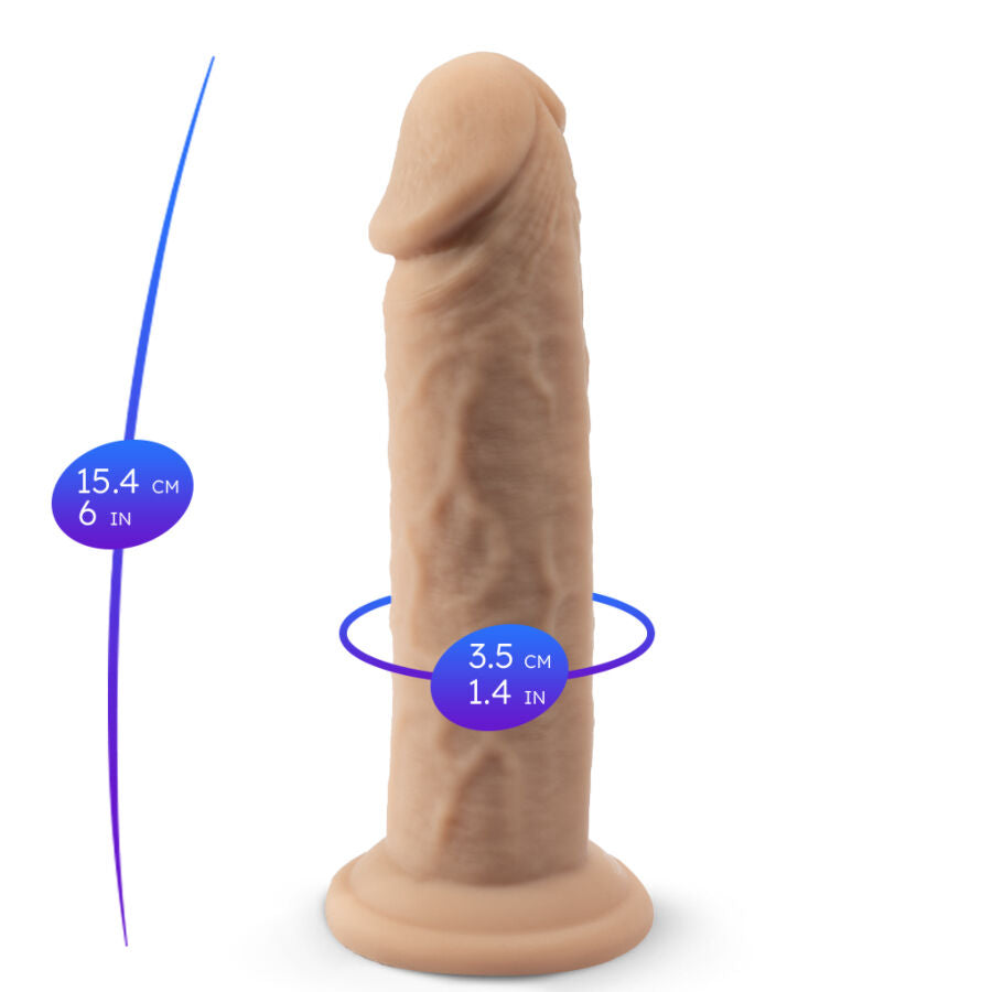 SILEXD - PÉNIS REALISTA MODELO 2 SILICONE TERMOCONDUTOR 15,4 CM