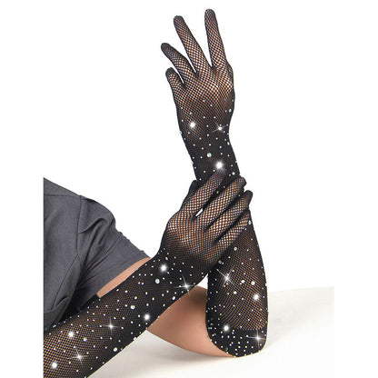 SUBBLIME - 957469 GUANTES TRANSPARENTES CON BRILLO NEGRO S/M