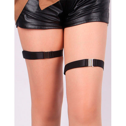 SUBBLIME - 957476 ADJUSTABLE BLACK GARTER BELT