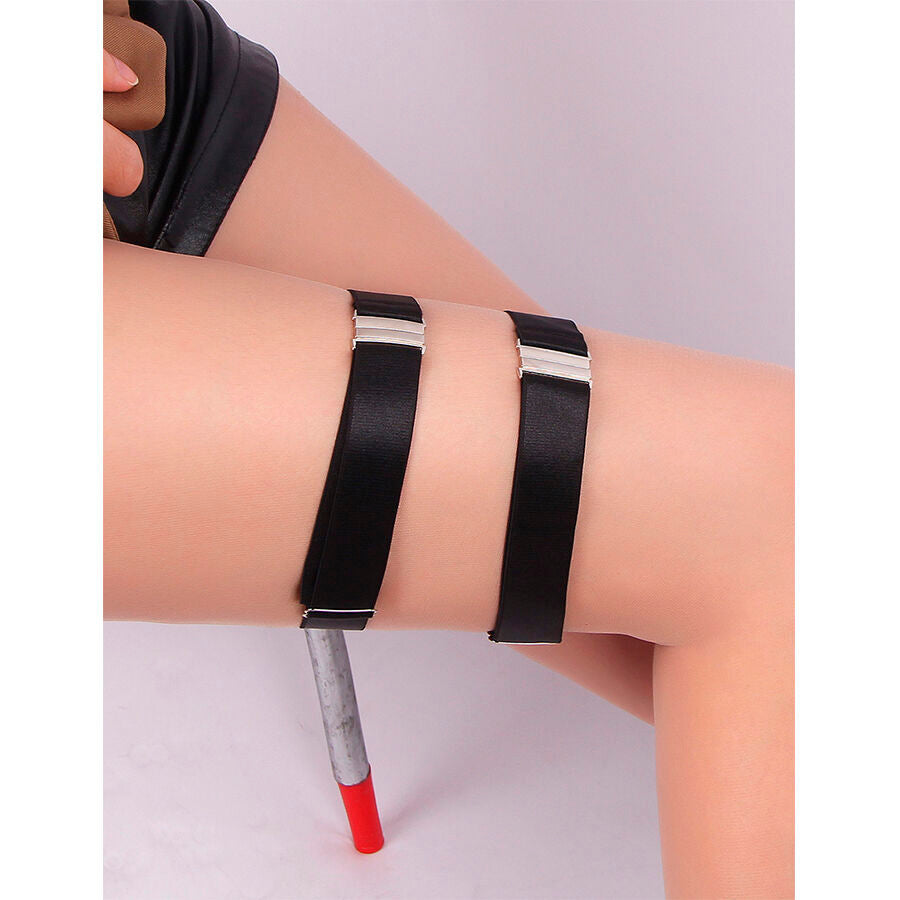 SUBBLIME - 957476 ADJUSTABLE BLACK GARTER BELT