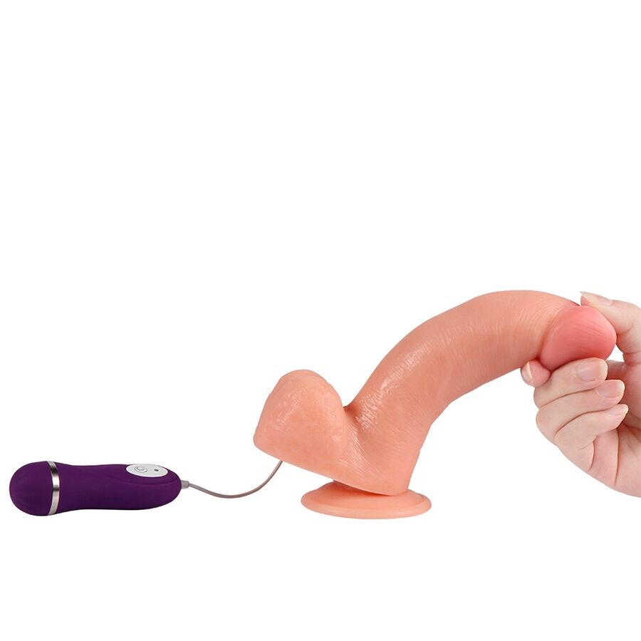 SHEQU - APOLLO VIBRATING DILDO WITH REMOTE CONTROL 24.5 CM