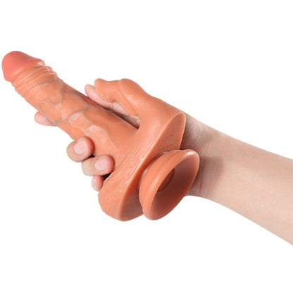 SHEQU - JULIAN DILDO AND CLITORAL STIMULATOR WITH VIBRATION AND REMOTE CONTROL 16 CM