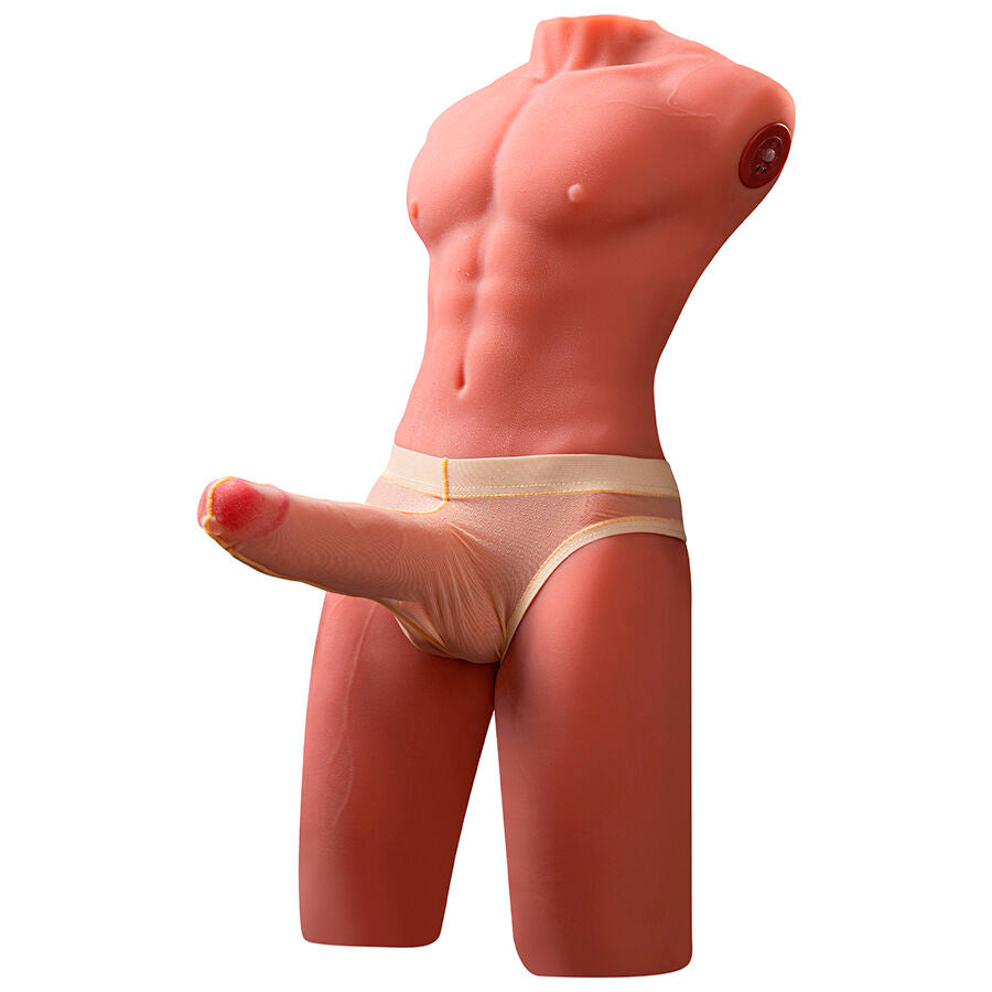 XISE - JASON HALF BODY TORSO REALÍSTICO MASCULINO CON THRUSTING Y VIBRACIÓN 55 CM