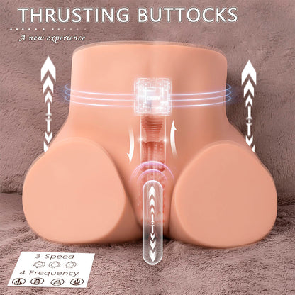 XISE - ETHEL THRUSTING MASTURBADOR VAGINA REALÍSTICO CON VIBRACIÓN MULTIPOSICIÓN