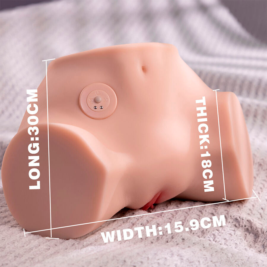 XISE - FENNIE SHAKING MASTURBADOR VAGINA Y ANO REALÍSTICO MULTIPOSICIÓN CON VIBRACIÓN