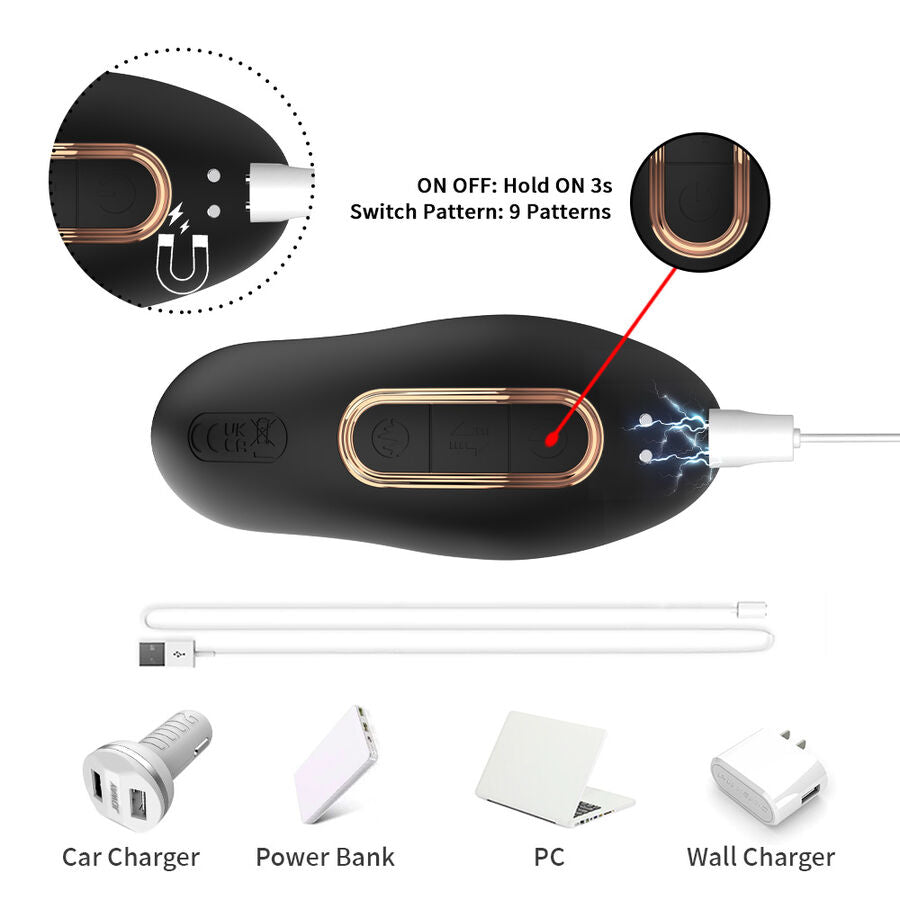 ARMONY - VIBRADOR ANAL PRÓSTATA CONTROL REMOTO NEGRO