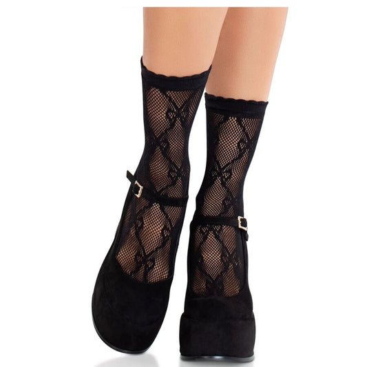 LEG AVENUE - BLACK LACE TIES