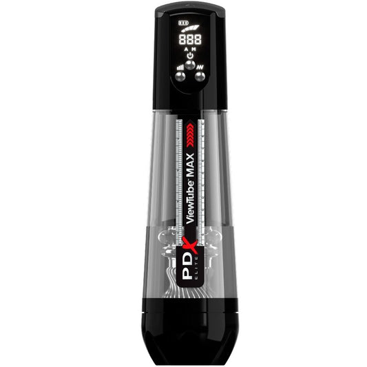 PDX ELITE - VIEWTUBE MAX VIEW MASTURNADOR AUTOMÁTICO CON SUCCIÓN TRANSPARENTE
