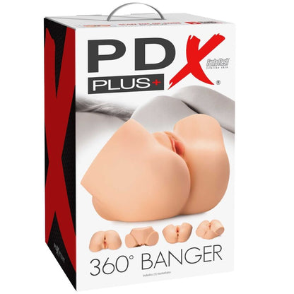 PDX PLUS - 360 BANGER MASTURBADOR ANO Y VAGINA REALÍSTICOS